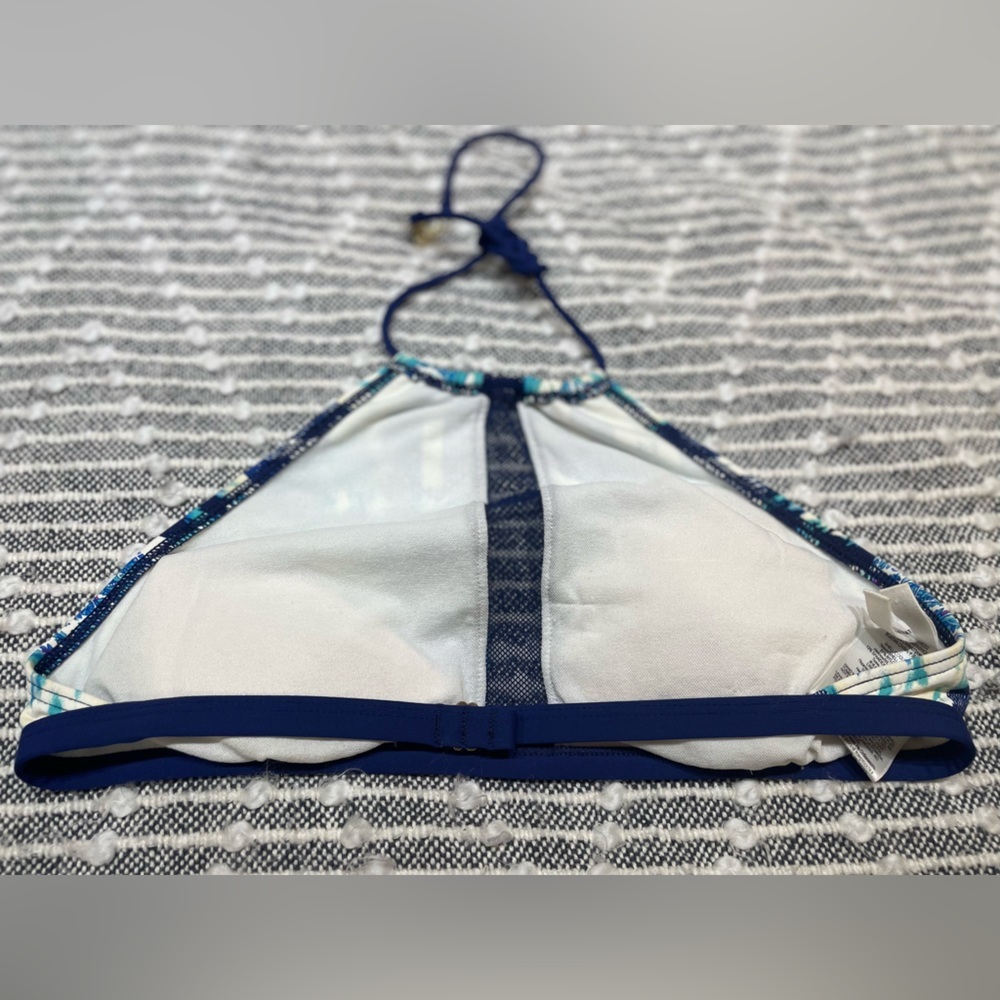 BCBGeneration Blue Patterned Halter Bikini Set - Picture 11 of 16